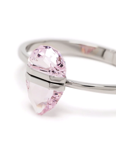 Swarovski Lucent Crystal-embellished Bangle In Silber