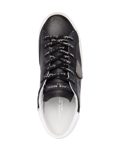 Shop Philippe Model Paris Prsx Lace-up Sneakers In Schwarz