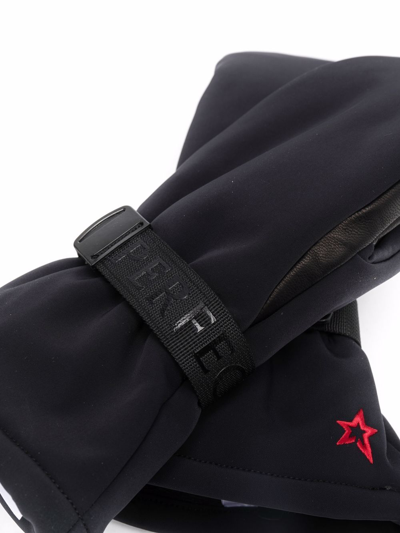 Perfect Moment Padded Ski-style Gloves In Schwarz