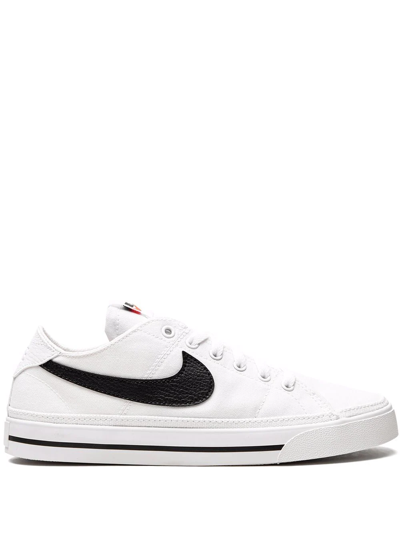 Shop Nike Court Legacy Canvas Sneakers In White