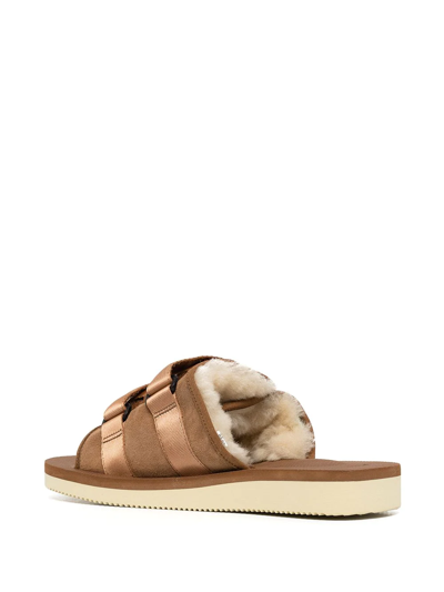 Shop Suicoke Moto-m2ab Sandals In Braun