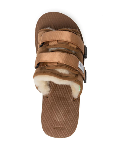 Shop Suicoke Moto-m2ab Sandals In Braun