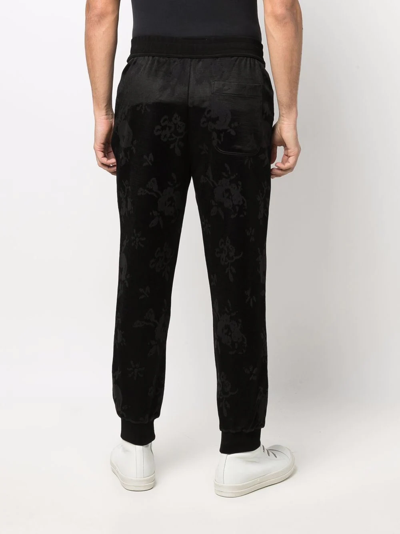 Shop Vivienne Westwood Embroidered-logo Track Trousers In Schwarz