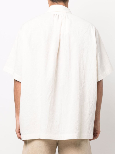 Shop Jacquemus La Chemise Moisson Shirt In Nude