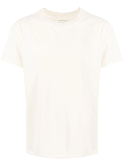 Shop Les Tien Short-sleeved Cotton T-shirt In Nude