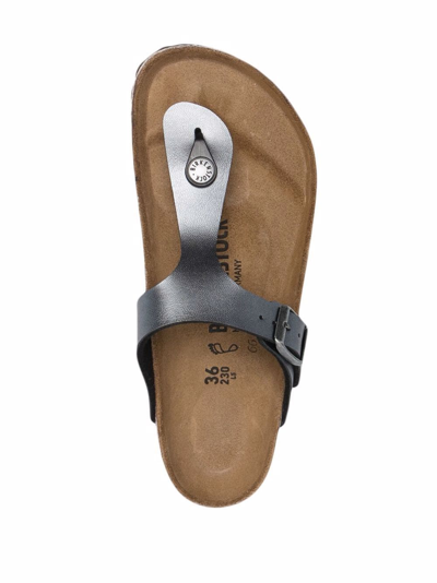 Birkenstock Buckle-detail Flat Sandals In Schwarz