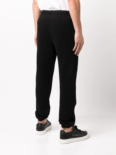 Les Tien Straight-leg Cotton Sweatpants In Schwarz