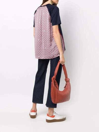 Herno Rear-pattern T-shirt In Blau