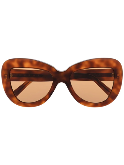 Shop Retrosuperfuture X Marni Elephant Island Tortoiseshell Sunglasses In Braun