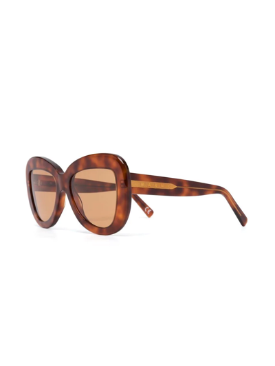 Shop Retrosuperfuture X Marni Elephant Island Tortoiseshell Sunglasses In Braun