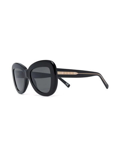 Retrosuperfuture X Marni Elephant Island Oversized Sunglasses In Schwarz