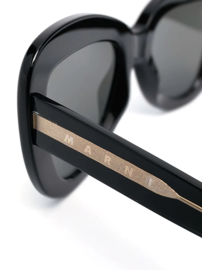 Retrosuperfuture X Marni Elephant Island Oversized Sunglasses In Schwarz