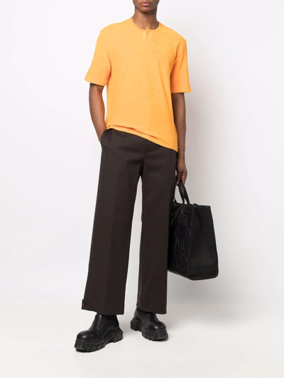 Shop Bottega Veneta Short-sleeve T-shirt In Orange
