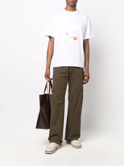 Jacquemus White 'le T-shirt Tableau' T-shirt | ModeSens