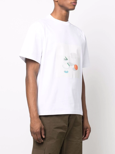 Shop Jacquemus Still Life-print T-shirt In Weiss