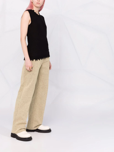 Uma Wang Knitted Vest Top In Schwarz