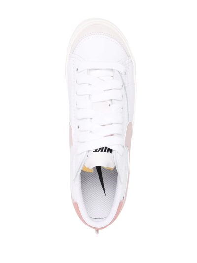 Shop Nike Blazer Low '77 Jumbo Low-top Sneakers In Weiss