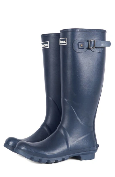 Shop Barbour Bede Rain Boot In Navy