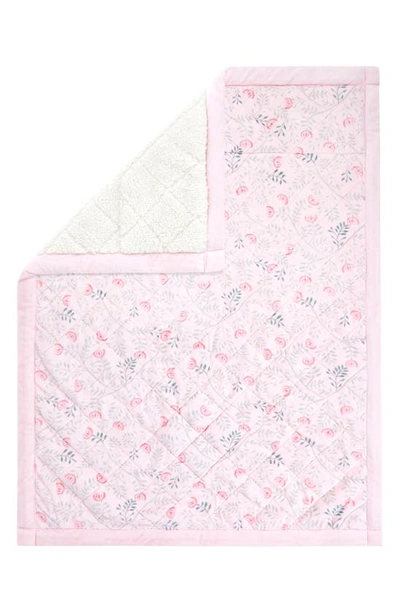 Shop Aden + Anais Embrace Weighted Toddler Bed Blanket In Morris Vine Pink
