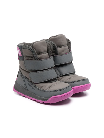 Shop Sorel Whitney Ii Touch-strap Snow Boots In Grey