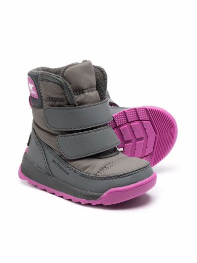 Shop Sorel Whitney Ii Touch-strap Snow Boots In Grey