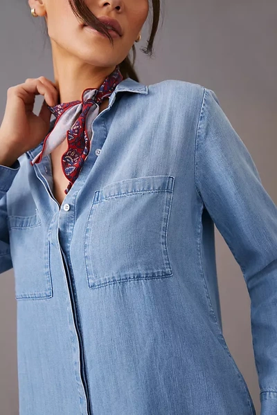 Shop Cloth & Stone Chambray Buttondown In Blue