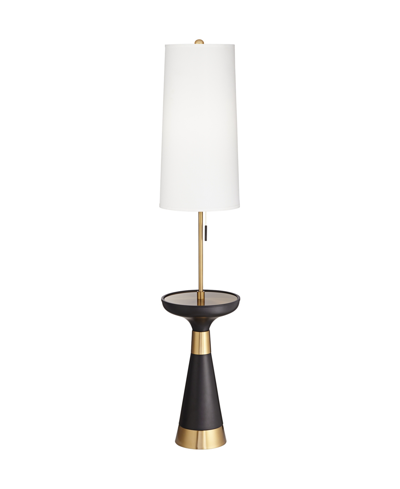 Shop Pacific Coast Floor Lamp With Tray In Matte Black