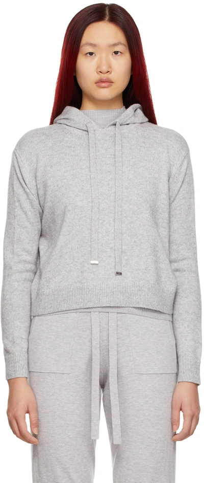 Hugo Boss Grey Samanthat Hoodie In 038 Medium Grey