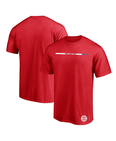 Shop Fanatics Men's  Red Bayern Munich Crossbar T-shirt