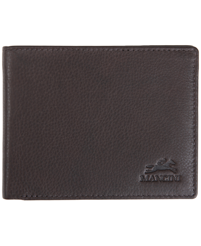 Shop Mancini Men's Monterrey Collection Left Wing Wallet In Brown