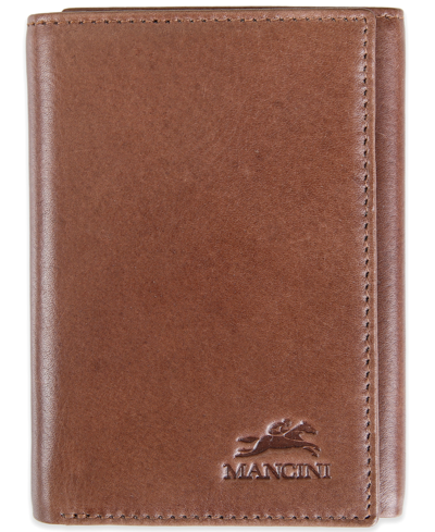 Shop Mancini Men's Bellagio Collection Trifold Wallet In Brown