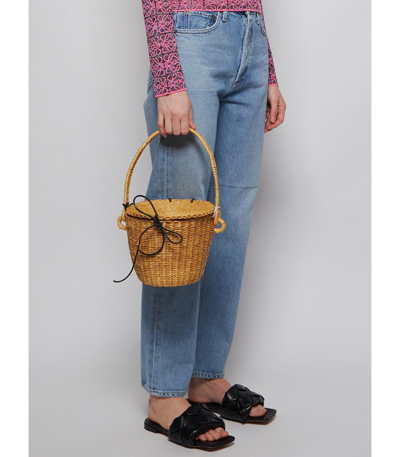 Shop Muun Lou Basket Straw Bag In Natural