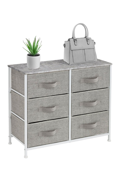 Shop Sorbus Grey Extra Wide 6-drawer Organizer