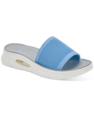 Shop Aqua College Women's Alina Waterproof Sandals, Created For Macy's Women's Shoes In Lt Blue Knit