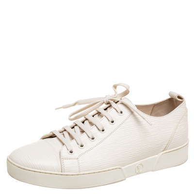 Louis Vuitton White Epi Leather Match Up Sneakers Size 43 Louis Vuitton