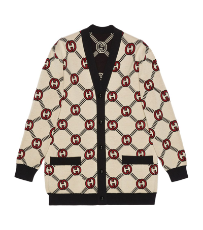 Shop Gucci Wool Cardigan In Beige