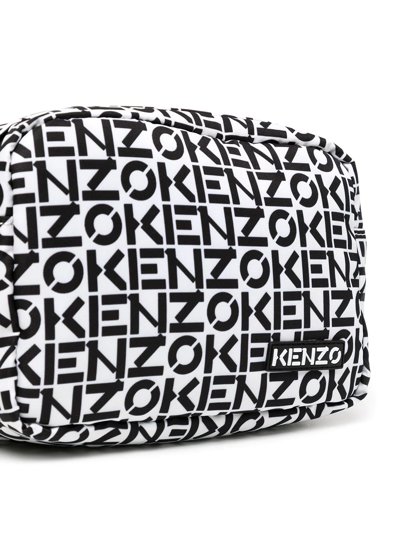 Shop Kenzo Logo-print Satchel Bag In Black