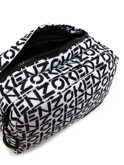 Shop Kenzo Logo-print Satchel Bag In Black