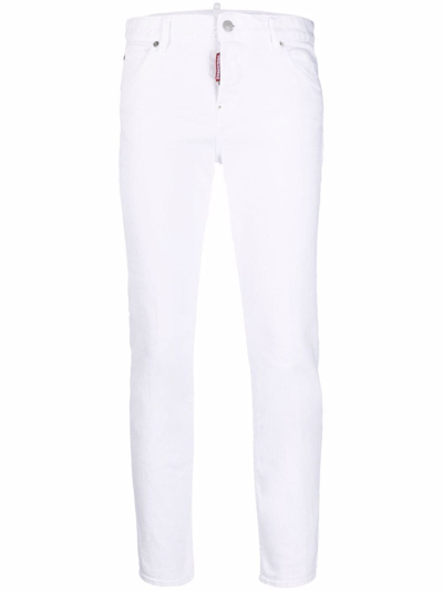 Shop Dsquared2 Women's White Cotton Jeans