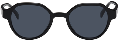 Shop Maison Kitsuné Black Khromis Edition Intemporal Sunglasses In P199 Black