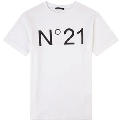 Shop N°21 No.21 White Logo Branded T-shirt