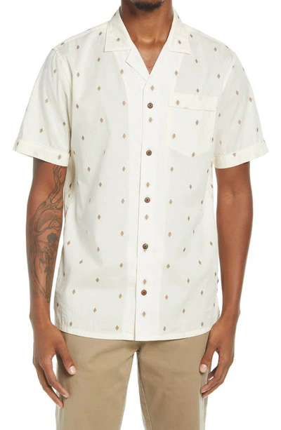 Shop Scotch & Soda Seahorse Short Sleeve Button-up Shirt In 0218-combo B