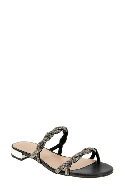 Shop Bcbgeneration Dastin Slide Sandal In Black Smoke