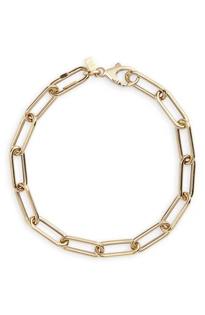 Shop Ef Collection Jumbo Lola Chain Bracelet In 14k Yellow Gold