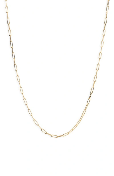 Shop Ef Collection Mini Lola Chain Necklace In 14k Yellow Gold