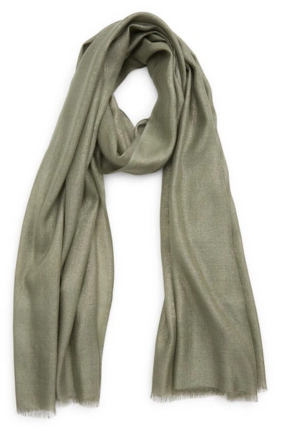 Brunello Cucinelli Women's Fringed Silk & Cashmere Scarf In C6896 Bamboo