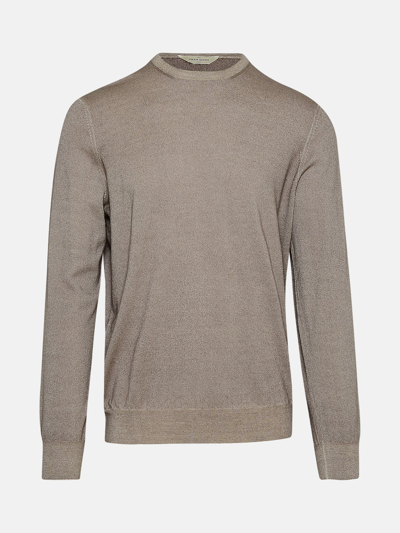 Shop Gran Sasso Beige Cashmere Sweater