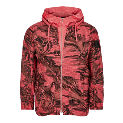 Shop Stone Island Shadow Project Printed Linen Cordura Jacket In Pink