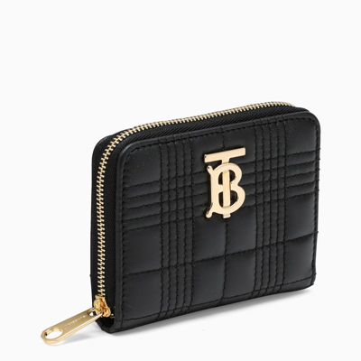 Shop Burberry Black Lola Zip Around Wallet