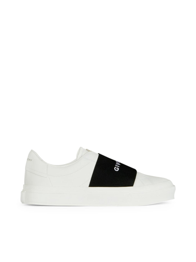 Shop Givenchy City Court Sneaker With Elastic In White Black